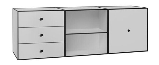 Audo Frame 49 Trio Bokhylle Lysegrå