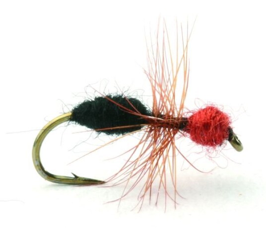 Umpqua Flies Skogsmaur Black/red