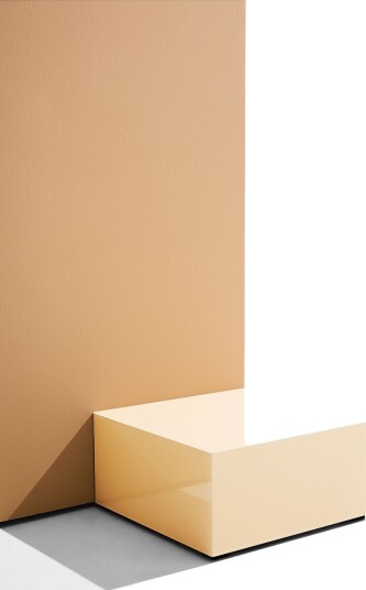PastillPop bord i farget glass 60x60 cmBeigeSofabord