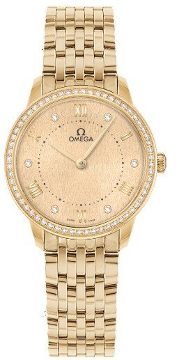 Omega Dameklokke 434.55.30.60.58.001 De Ville Prestige Gull/18 karat