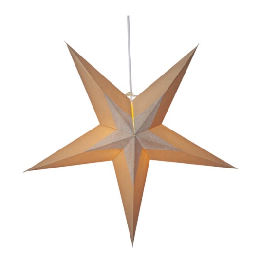 Star Trading Diva julestjerne i papir 60 cm beige