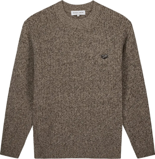 Maison Labiche Mulot Mini Patch Coeur Brown M