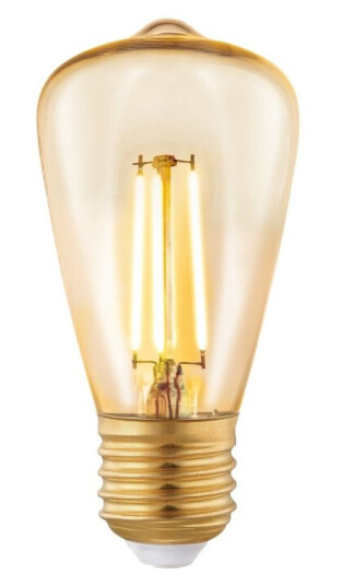 Eglo Led-Filamentlyspære Form: St48 E27 3.5 W Ekvivalent 26 Klasse G Varmt Hvitt Lys 2200 K