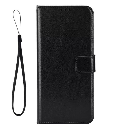 INCOVER Fairphone 5 Flip-Deksel Med Pung & Stropp - Svart