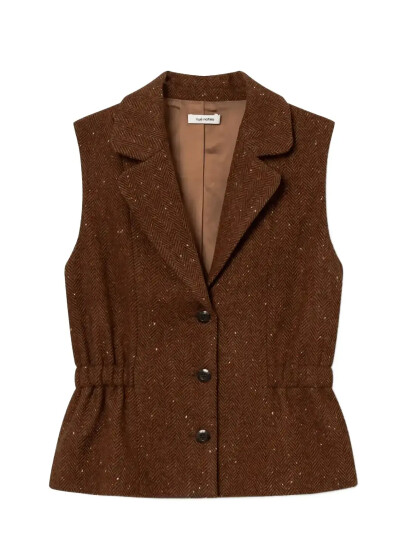 nué notes Ansel Vest - Brown - 36