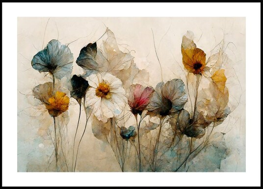 Whispering Blooms Plakat Plakat / 50x70cm