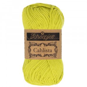 Scheepjes Cahlista Garn Unicolor 245 Green Yellow Scheepjes Cahlista Garn Unicolor 245 Green Yellow