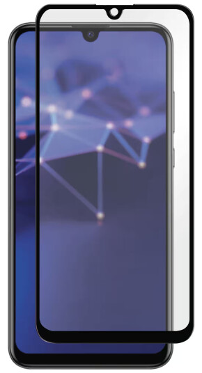 Panzer Full-Fit Huawei P Smart 2019 skjermbeskytter (sort)