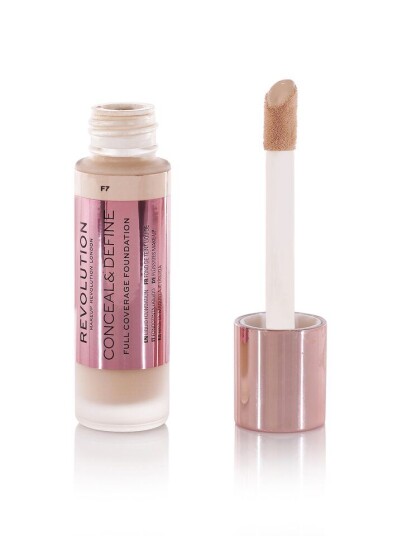 Makeup Revolution Conceal & Define Foundation F7 med Halvmatt Finish Makeup Revolution Conceal & Define Foundation F7 med Halvmatt Finish