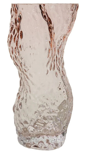 Hein Studio Ostrea Rock vase glass 30 cm Pale rose