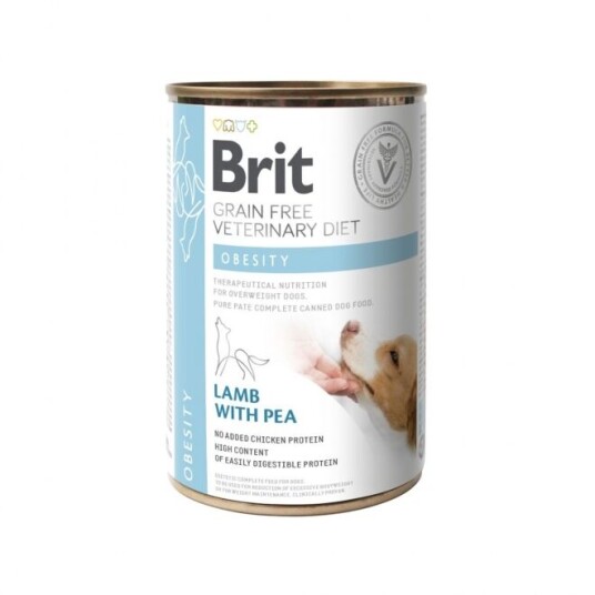Brit Veterinary Diet Dog Obesity Grain Free 400 G
