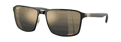 Ray-ban Sunglasses 0Rb3721Ch Black/Mirror Gold Lenses solbriller Black 59
