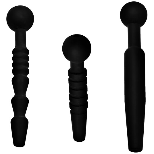 Master Series Dark Rods Penis Plugg Sett - Svart