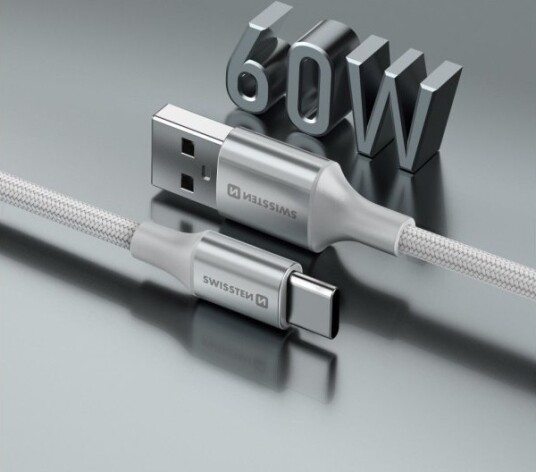Usb-Kabel Swissten Usb-A Til Usb-C 1,5 M Hvit 8595217487673