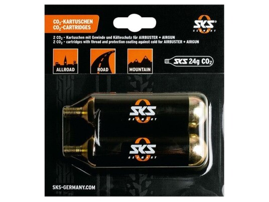 Sks Co2-Patroner M/gjenger, 24 gram Sks Co2-Patroner M/gjenger, 24 gram
