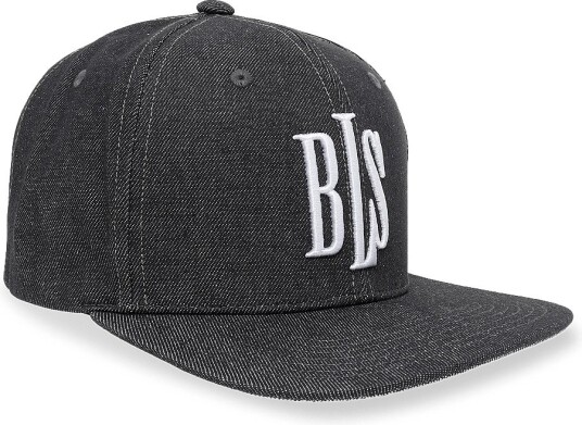 BLS Hafnia Classic Denim Snapcback BLACK One Size BLS Hafnia Classic Denim Snapcback BLACK One Size