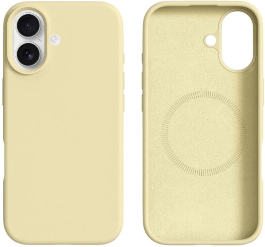EIDERWOOD iPhone 17 2-i-1 Silikonog Hard Plast Deksel – MagSafe-kompatibelt – Gul