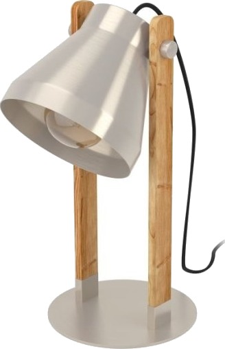 Eglo Cawton Bordlampe H380 E27 Nød/Bs Fsc Eglo Cawton Bordlampe H380 E27 Nød/Bs Fsc