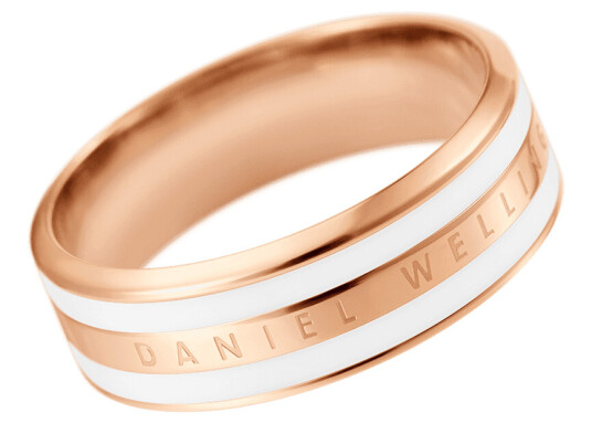 Daniel Wellington DW Emalie Ring Satin White 48 Roségull