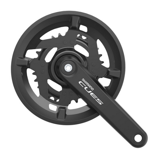 Shimano Cues U4010 2 Kranksett ned kjedeskjerm 46 30T 170mm Shimano Cues U4010 2 Kranksett ned kjedeskjerm 46 30T 170mm