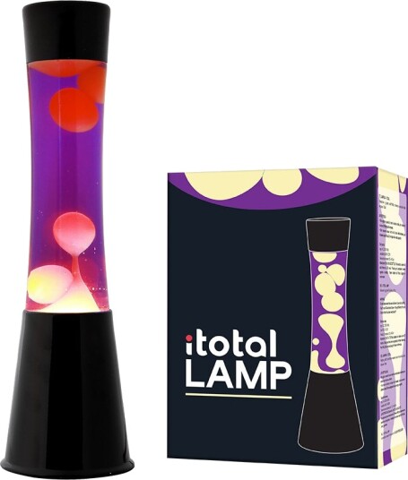 Itotal Lava Lamp Black/Purple/Yellow 40 cm 1270426