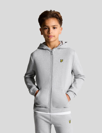 Lyle & Scott Zip Through Hoodie Grey 122-128