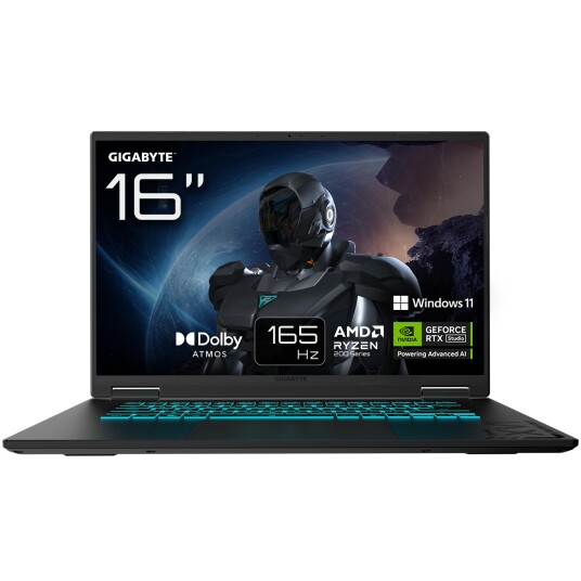 Gigabyte GAMING A16 3WHK3DE894SH laptop AMD Ryzen™ 7 260 40,6 cm (16) WUXGA 16 GB DDR5-SDRAM 1 TB SSD NVIDIA GeForce RTX 5070 Wi-Fi 6E (802.11ax)
