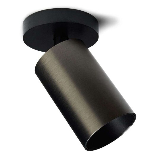 Antidark - SpotOn Circle 1 Tak-/Vegglampe Black/Titanium