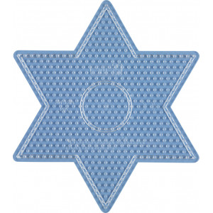 Hama Midi Perleplate Stjerne Stor Transparent 16,5x14cm Hama Midi Perleplate Stjerne Stor Transparent 16,5x14cm