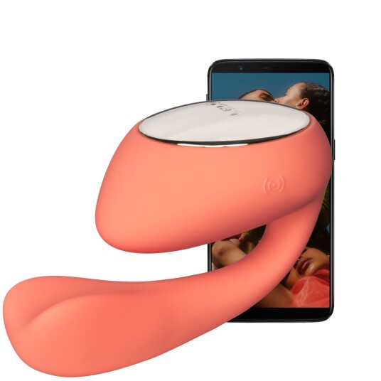Lelo IDA Wave App-kontrollert Wavemotion Vibrator for Par - Korall