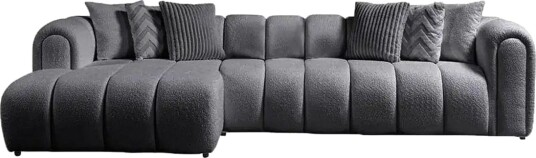Varrel Sofa med divan 3 seter Mørkgrå