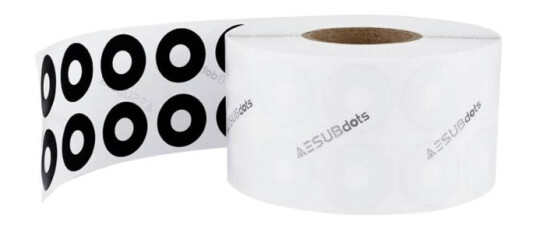Aesub Dots Targets Retro Easy 3Mm Aesd203 Skanningsmål 3000 Stk/Rull ( Aesd203 )