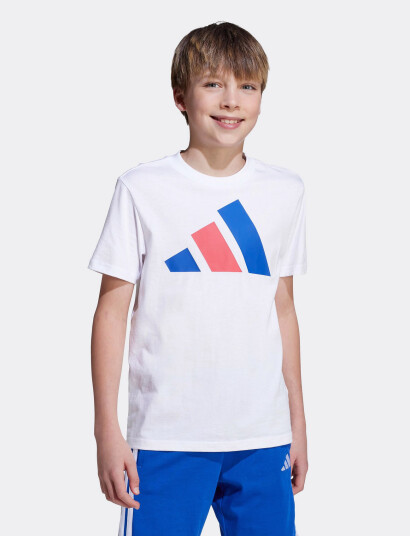 adidas Sportswear J Bl Tee 160 White 140 adidas Sportswear J Bl Tee 160 White 140
