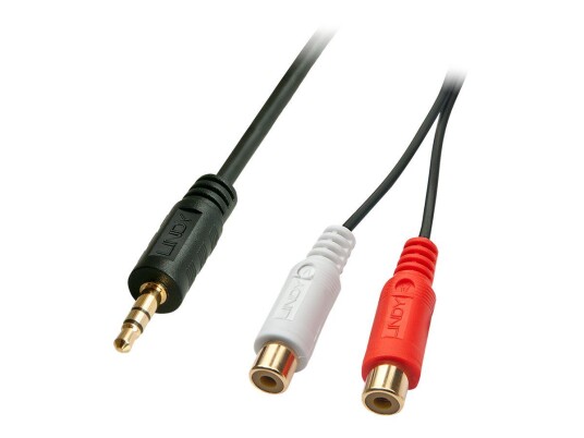 LINDY Premium audioadapter - 25 cm LINDY Premium audioadapter - 25 cm