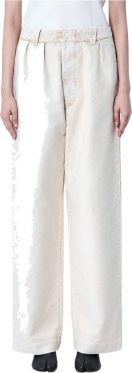 Maison Margiela Dame Bukser Beige 2XS,