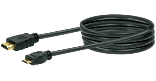 SCHWAIGER HDMI-Kabel HDMI -> Mini 1,5m Schwarz