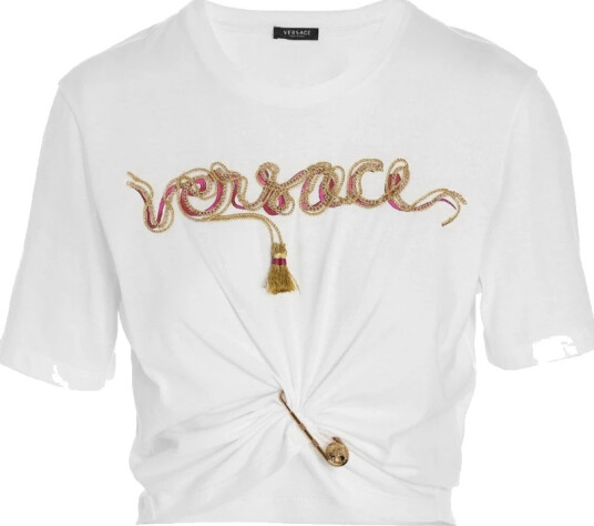 Versace Dame Topper Hvit XS,