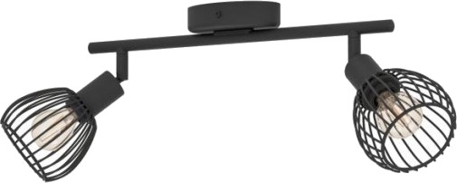 Eglo Sonnino Spotskinne L365 2Xe14 Sort