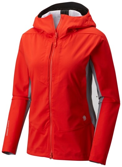 Mountain Hardwear Touren Hooded Jacket W's Fiery Red S