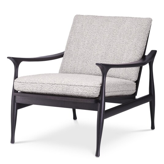 Manzo fåtölj bouclé grey