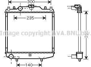 PRASCO SZ2028 Radiator motorkjøling