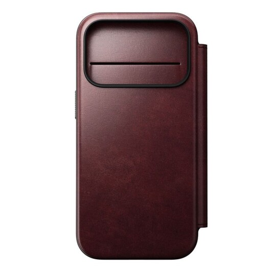 Nomad Modern Horween Lommebokdeksel til iPhone 17 Pro - Burgunder