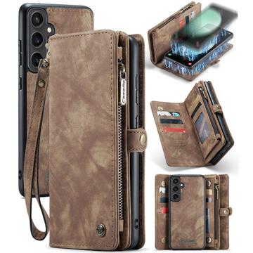 Samsung Galaxy S23 FE Caseme C30 Multifunksjonell Lommebok-deksel Brun