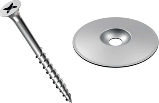 Litex Monteringsskrue 42mm med skive, eske med 300 stk Litex Monteringsskrue 42mm med skive, eske med 300 stk