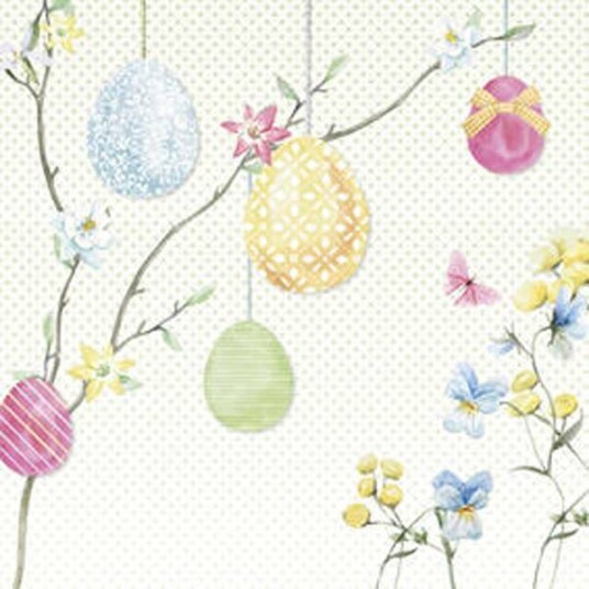 Lunsj serviett Hanging Eggs fra Ambiente