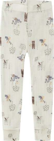 Name It Leggings   Ull   NmmWang   Snow White/Forest Animals   Name It   6 år (116)   Leggings   Ull   Hvit