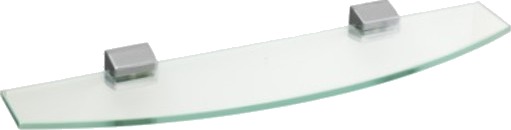 Iris glasshylle 60 cm forkrommet