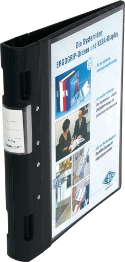 Wedo Ergogrip Presentasjonsmappe 38 Mm Sort Forside Og Bakside: Svart Din A4 Fyllhøyde: 58 15001