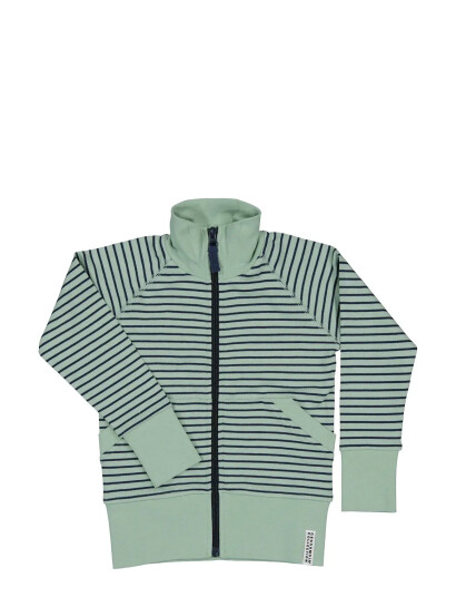 Geggamoja Zip Sweater Green 110/116