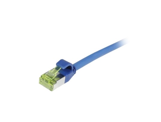 Patchkabel Rj45 Cat6a 500Mhz 3M Blå Sftp Slimline Rund D45mm Tpelszhsuperflex Awg28 Med Cat7 Råkabel Synergy 21 S217939